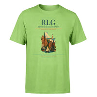 Thumbnail for Rostock-Laage Airport (RLG) T-Shirt single-side front print in Light Green | rostock-laage-airport-rlg-double-side-t-shirt