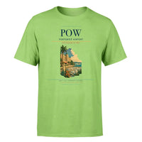 Thumbnail for Portorož Airport (POW) T-Shirt single-side front print in Light Green | portorož-airport-pow-double-side-t-shirt