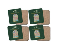 Thumbnail for Silvio Pettirossi International Airport ASU Coaster 4-Pieces-Set - Dark Green
