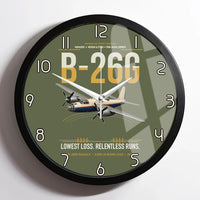Thumbnail for B-26G Marauder design on green army framed wall clock