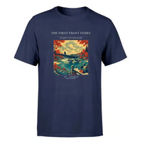 Thumbnail for VINTAGE G4433 - The First Frost Ferry - Premium T-Shirt design on navyblue premium t shirt