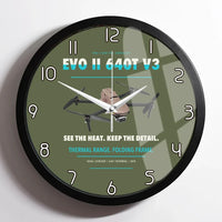 Thumbnail for Autel EVO II Dual 640T V3 design on green army framed wall clock