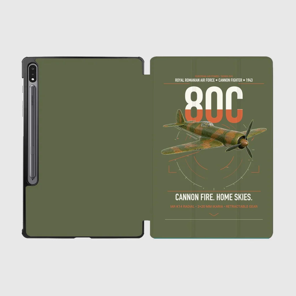 IAR 80C design on green army samsung tablet tablet case