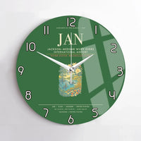 Thumbnail for JacksonMedgar Wiley Evers International Airport JAN Wall-Clock No-Frame - Green