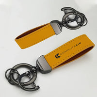 Thumbnail for CommuteAir Horseshoe Buckle key chain in yellow