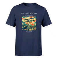Thumbnail for VINTAGE G4054 - The Last Biplane - Premium T-Shirt design on navyblue premium t shirt