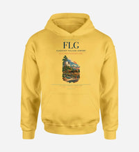 Thumbnail for Flagstaff Pulliam Airport (FLG) design on yellow hoodie single-side print