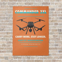 Thumbnail for Draganfly Commander 3XL vertical canvas print - no frame - orange background