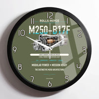 Thumbnail for M250-B17F design on green army framed wall clock
