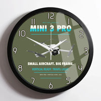 Thumbnail for DJI Mini 3 Pro design on green army framed wall clock