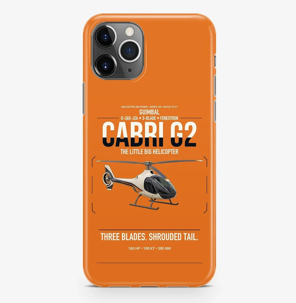 Guimbal Cabri G2 design on orange magsafe iphone case, for iPhone Pro Max