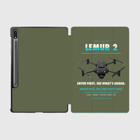 Thumbnail for BRINC LEMUR 2 design on green army samsung tablet tablet case