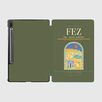 Thumbnail for Fes (FEZ) design on green army samsung tablet tablet case