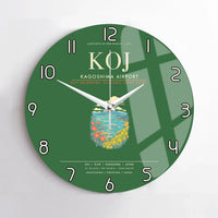 Thumbnail for Kagoshima Airport KOJ Wall-Clock No-Frame - Green