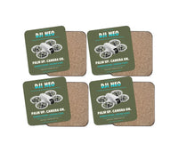 Thumbnail for DJI Neo design on green army 4 pieces set coaster