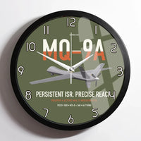 Thumbnail for MQ-9A Reaper design on green army framed wall clock