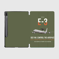Thumbnail for E-3 Sentry AWACS design on green army samsung tablet tablet case