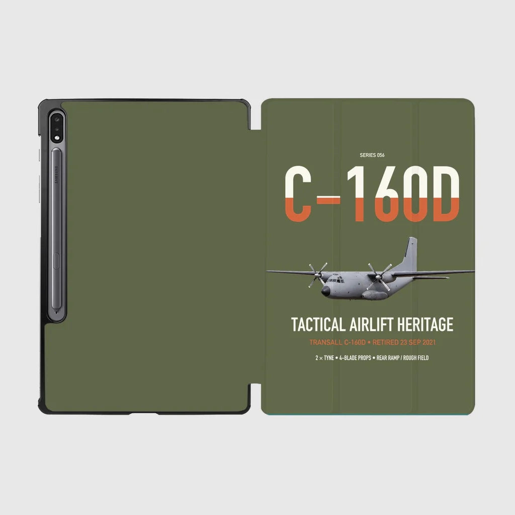 Transall C-160D design on green army samsung tablet tablet case