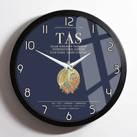 Thumbnail for Islam Karimov Tashkent International Airport TAS Wall-Clock Framed - Navy Blue