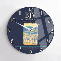 Thumbnail for Milas-Bodrum Airport BJV Wall-Clock No-Frame - Navy Blue
