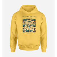 Thumbnail for VINTAGE G4139 - The Compass Rose - Premium Hoodie design on yellow premium