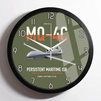 Thumbnail for MQ-4C Triton IFC-4 design on green army framed wall clock