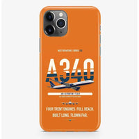 Thumbnail for Airbus A340-600 Case ProMax design on orange iphone case promax
