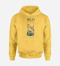 Thumbnail for Milos Airport (MLO) design on yellow hoodie single-side print
