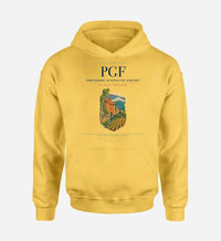 Thumbnail for Perpignan–Rivesaltes Airport (PGF) design on yellow hoodie single-side print