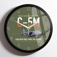 Thumbnail for C-5M Super Galaxy design on green army framed wall clock