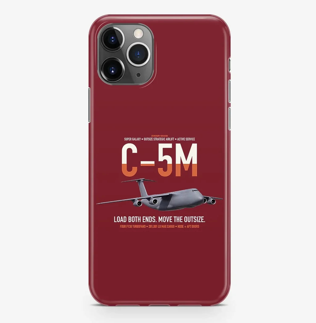 C-5M Super Galaxy design on dark red magsafe iphone case, for iPhone Pro Max