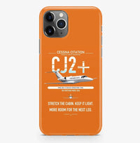 Thumbnail for Cessna Citation CJ2+ design on orange magsafe iphone case, for iPhone Pro Max