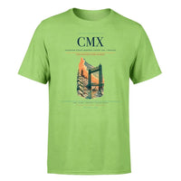 Thumbnail for Houghton County Memorial Airport (CMX) T-Shirt single-side front print in Light Green | houghton-county-memorial-airport-cmx-double-side-t-shirt