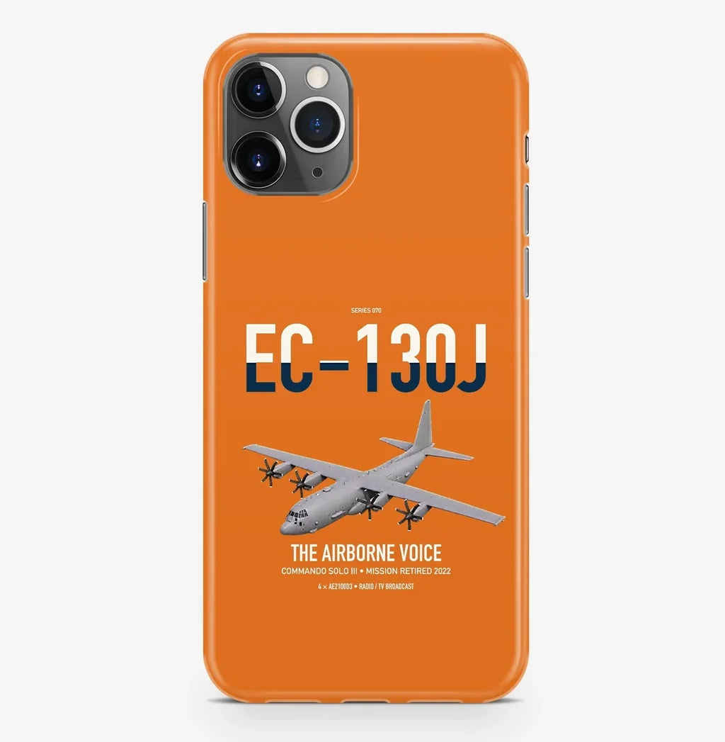 EC-130J Commando Solo III design on orange magsafe iphone case, for iPhone Pro Max