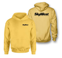 Thumbnail for Skywest Airlines logo on yellow double side hoodie