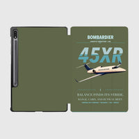 Thumbnail for Bombardier Learjet 45XR design on green army samsung tablet tablet case