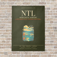 Thumbnail for Newcastle Airport NTL - Canvas Framed - Green Army