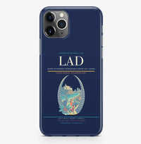 Thumbnail for Luanda Airport (LAD) design on navy blue iPhone 16 Pro MagSafe case