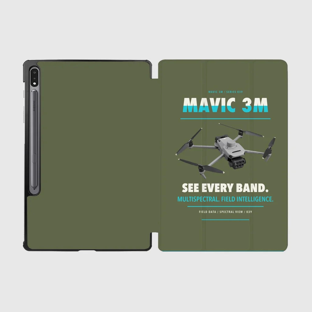 DJI Mavic 3 Multispectral design on green army samsung tablet tablet case