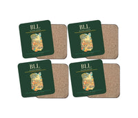 Thumbnail for Billund Airport BLL Coaster 4-Pieces-Set - Dark Green