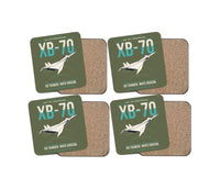 Thumbnail for XB-70A Valkyrie design on green army 4 pieces set coaster