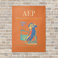 Thumbnail for Aeroparque Jorge Newbery AEP — Buenos Aires vertical canvas print - no frame - orange background
