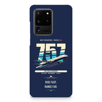 Thumbnail for Boeing 757-200 design on samsung case - navy blue
