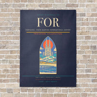 Thumbnail for Fortaleza - Pinto Martins International Airport FOR - Canvas No Frame - Navy Blue