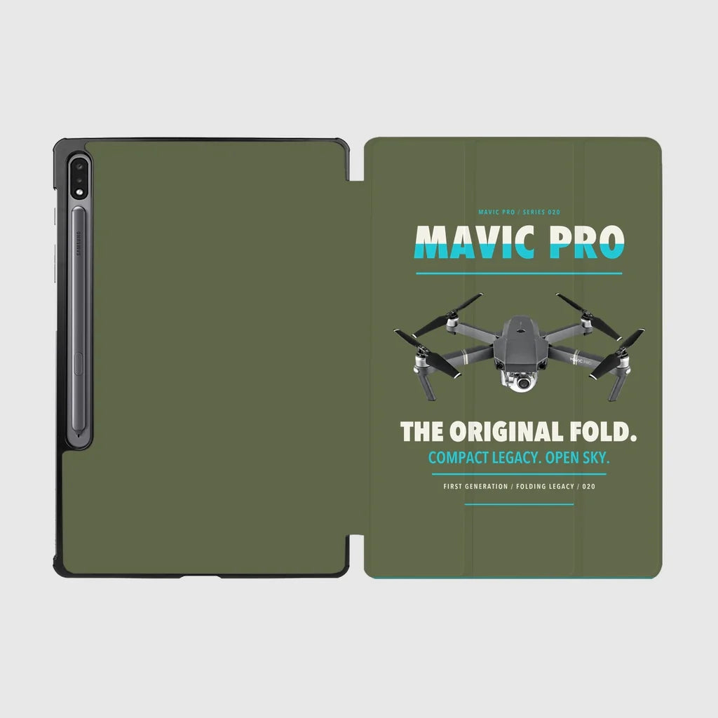 DJI Mavic Pro design on green army samsung tablet tablet case