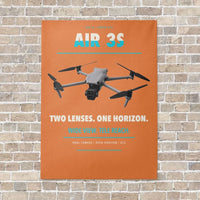 Thumbnail for DJI Air 3S vertical canvas print - no frame - orange background