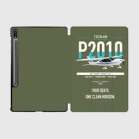 Thumbnail for Tecnam P2010 design on green army samsung tablet tablet case