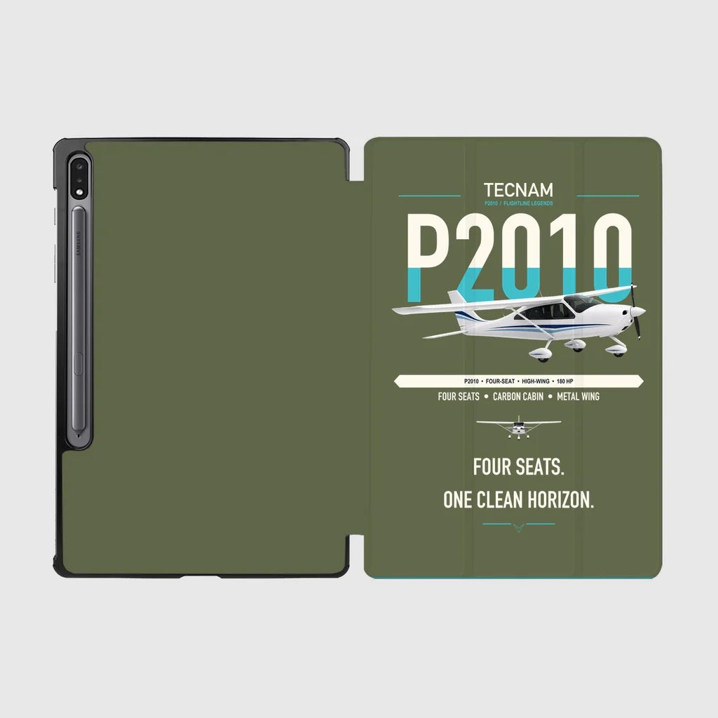 Tecnam P2010 design on green army samsung tablet tablet case