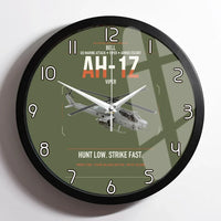 Thumbnail for Bell AH-1Z Viper design on green army framed wall clock