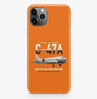 Thumbnail for C-47A Skytrain design on orange magsafe iphone case, for iPhone Pro Max